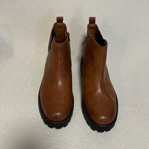 Zodiac Woman’s Shiloh Cognac Leather Boots Size 9.5M